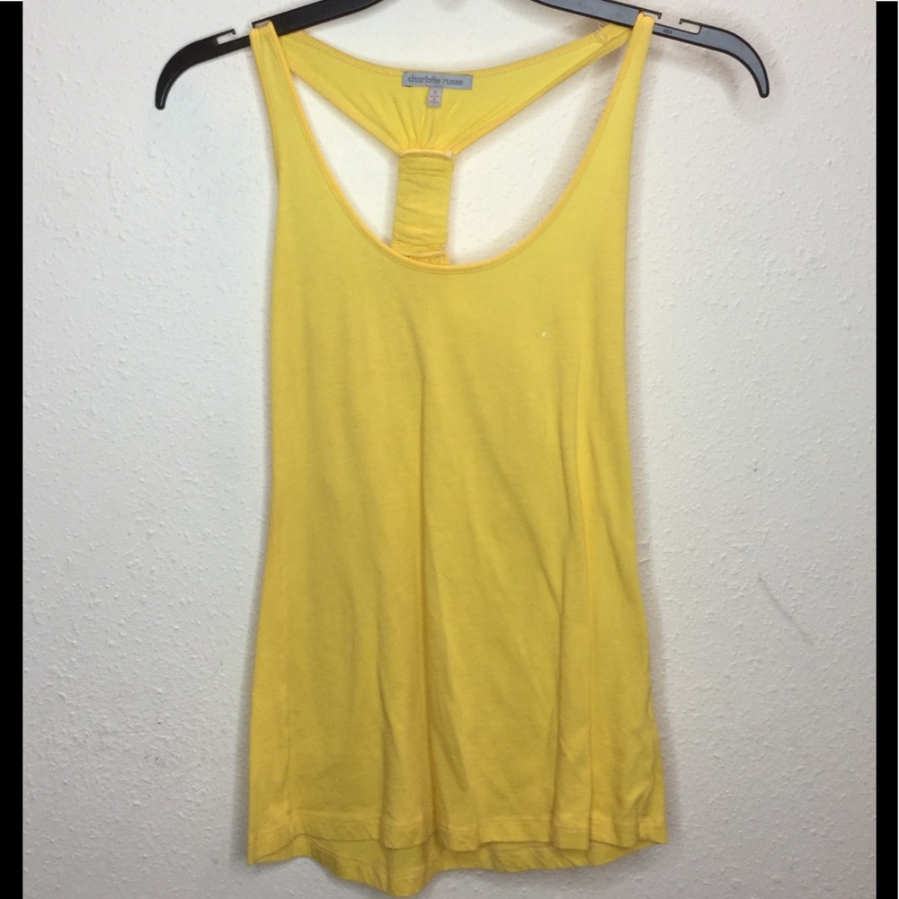 Charlotte russe yellow tank top